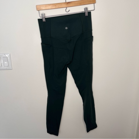 Athleta Salutation Stash Pocket II Tight Legging dark green sz small - Picture 8 of 12